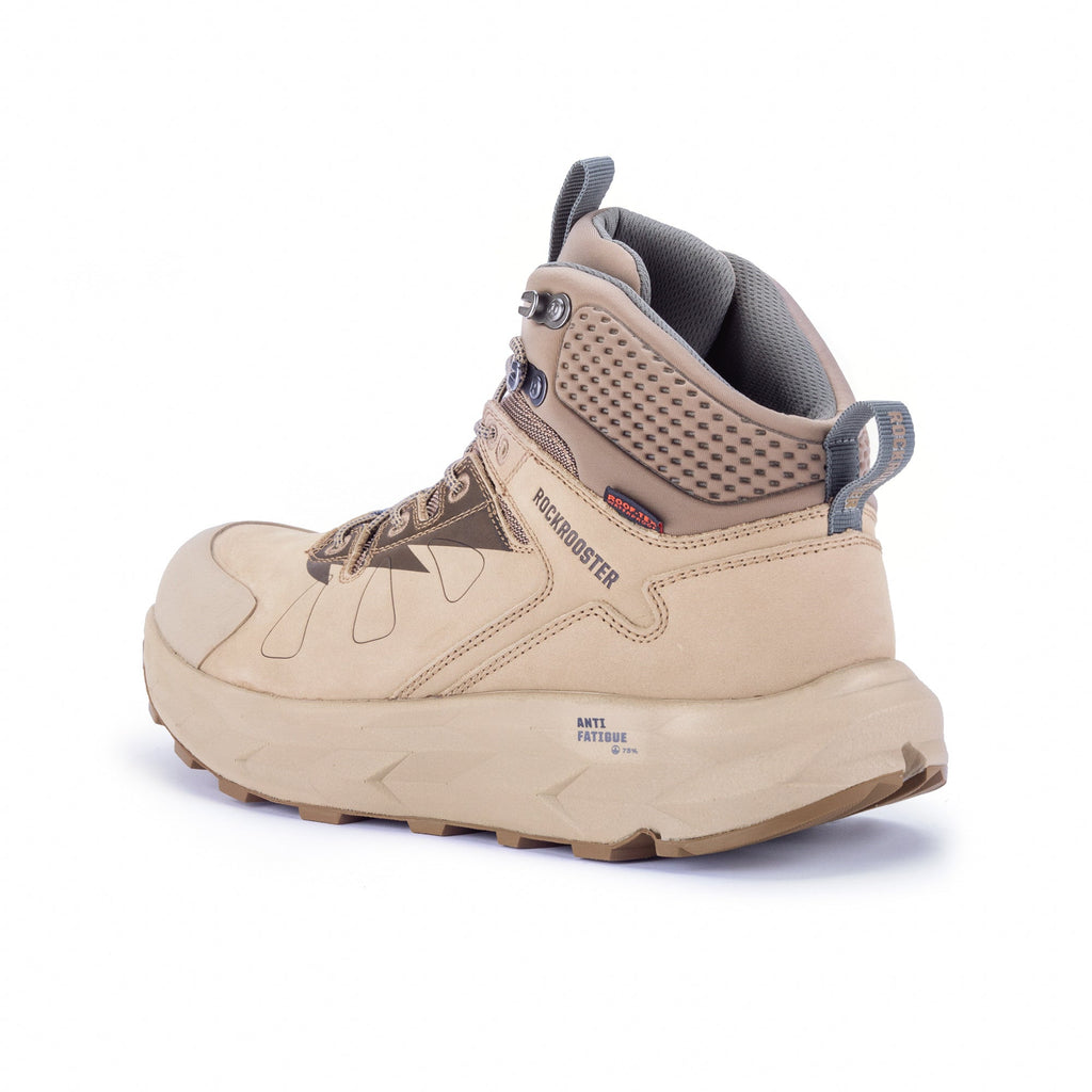 rockrooster Farmington Sand 6 Inch Waterproof Hiking Boots with