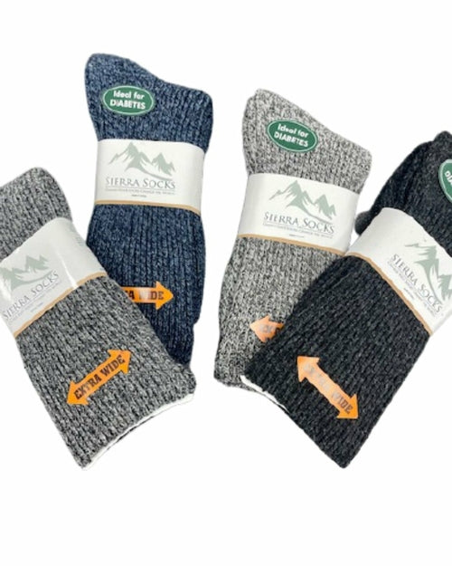 Women's Socks for Hiking with Extra Wide Calf - Great for the Outdoors