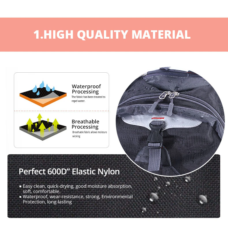 40L Men Women Travel Backpack Rucksack Camping Laptop Hiking School