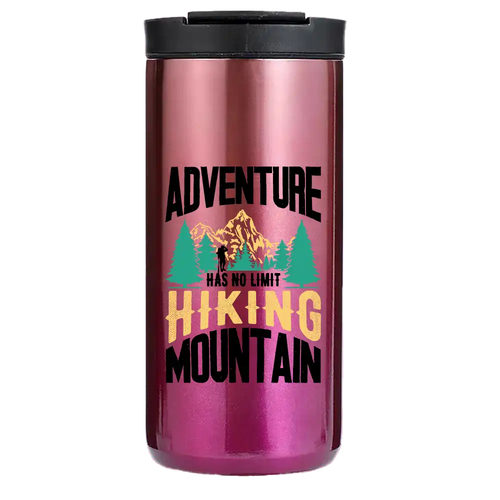 Adventure Has No Limit Hiking Mountain 14oz Insulated Coffee Tumbler