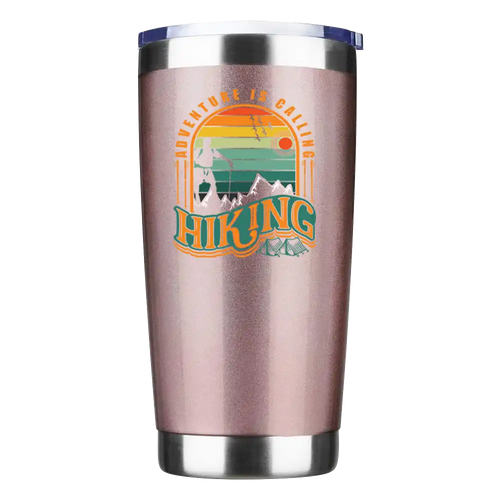 Adventure Is Calling Hiking 20oz Insulated Vacuum Sealed Tumbler