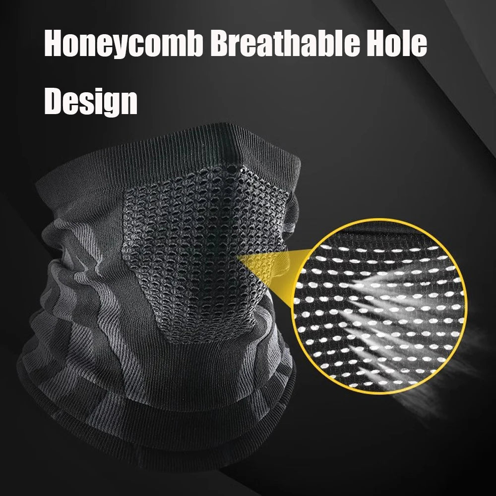 Unisex Warm Ski Mask Elastic Breathable Half Face Mask Scarf Outdoor