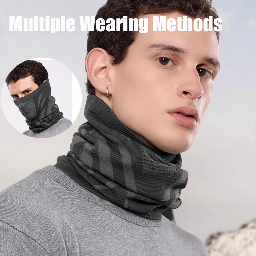 Unisex Warm Ski Mask Elastic Breathable Half Face Mask Scarf Outdoor