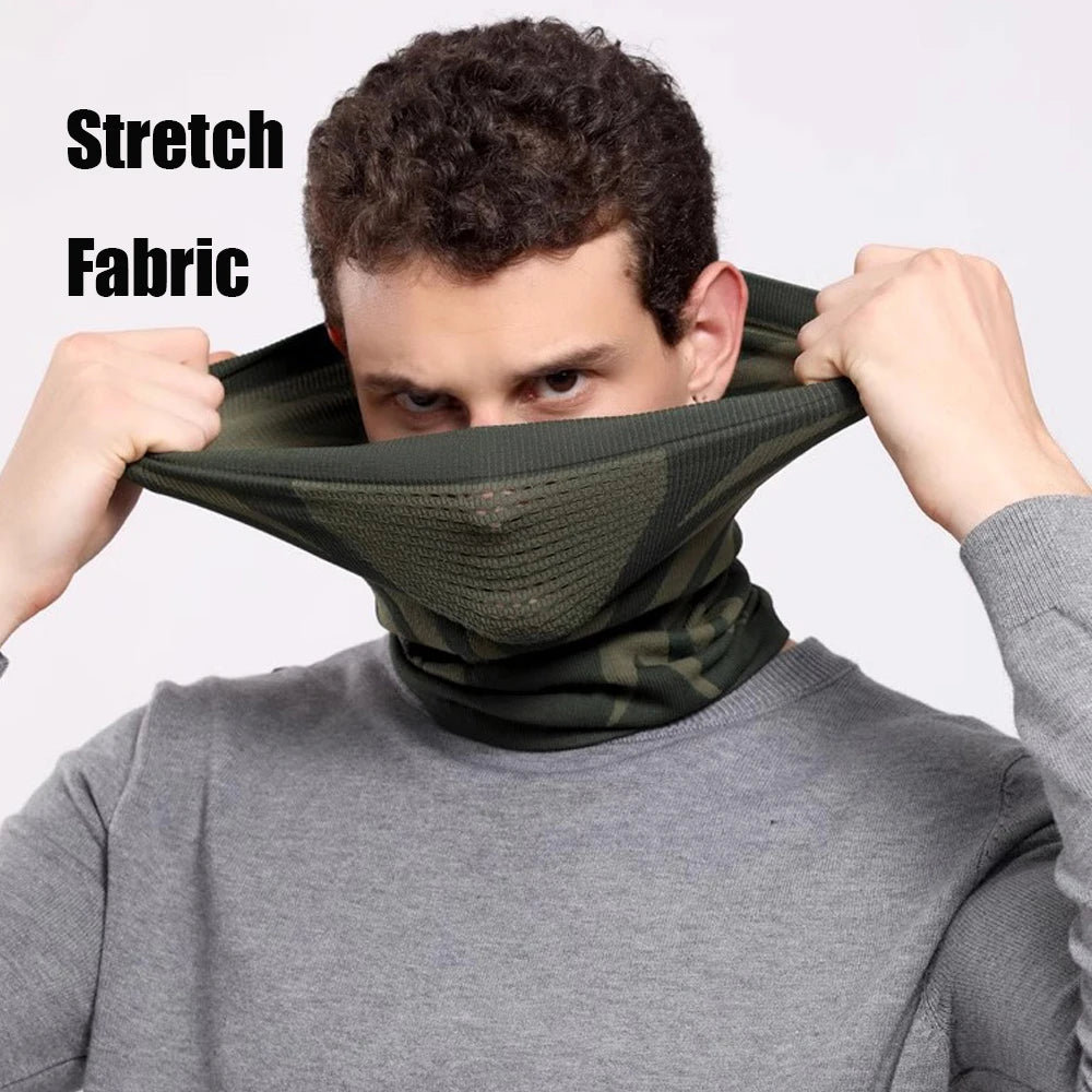 Unisex Warm Ski Mask Elastic Breathable Half Face Mask Scarf Outdoor